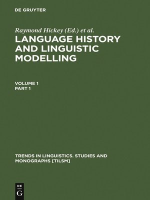 cover image of Language History and Linguistic Modelling